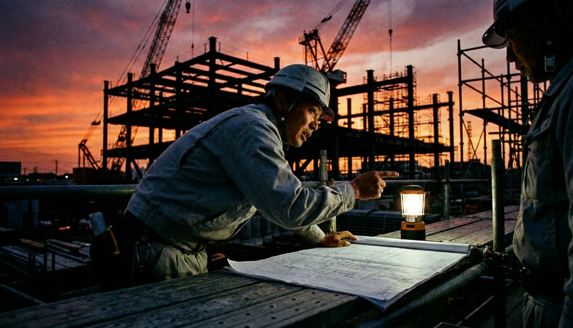 北海道の建設現場